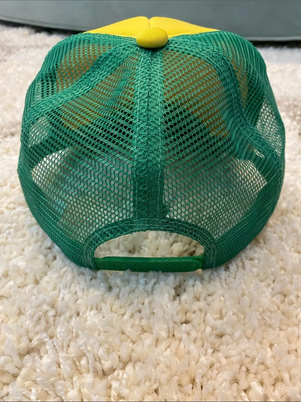 Camp '85 Know Where Green and Yellow Trucker Hat